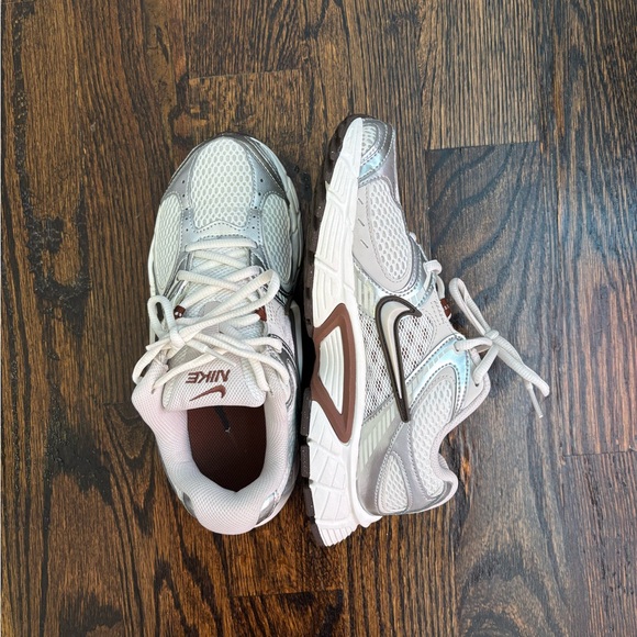 Nike Shoes - Nike White and Brown Athletic Shoes